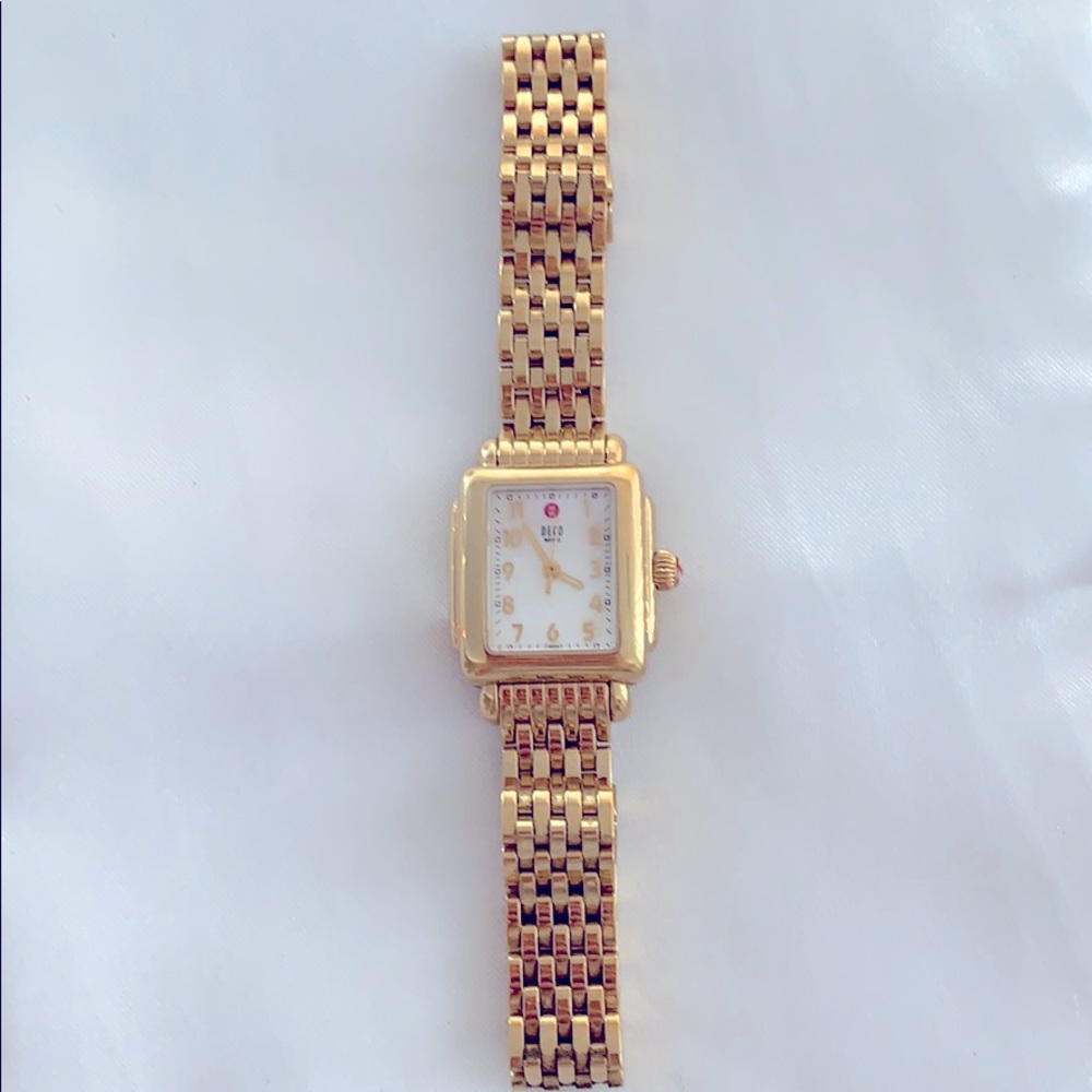 Michele Gold plated Deco Mini Watch (rare!)